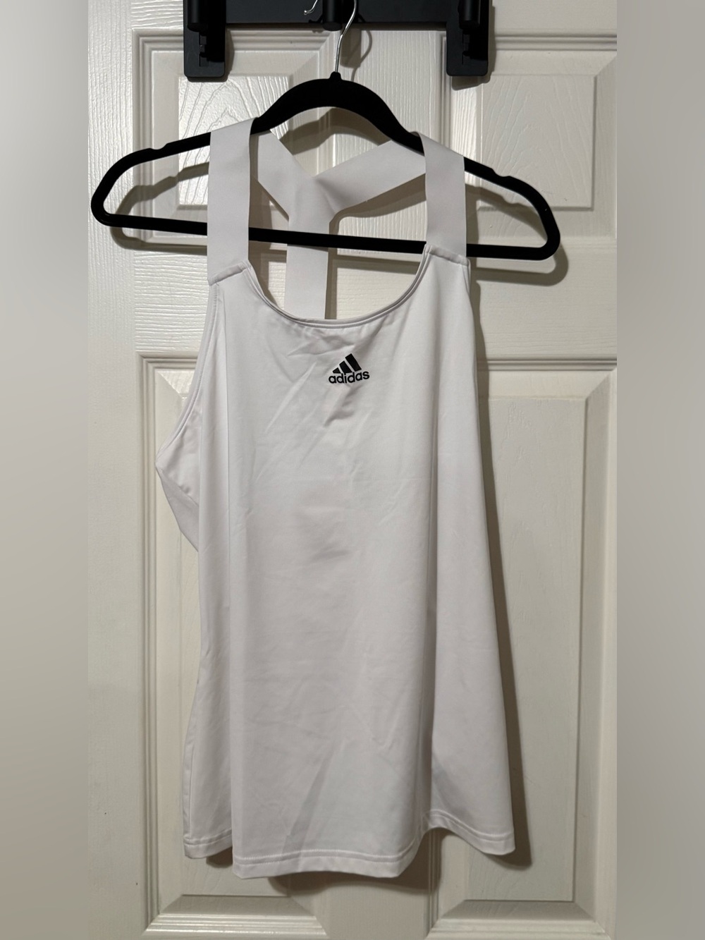 adidas White Performance Racerback Tank